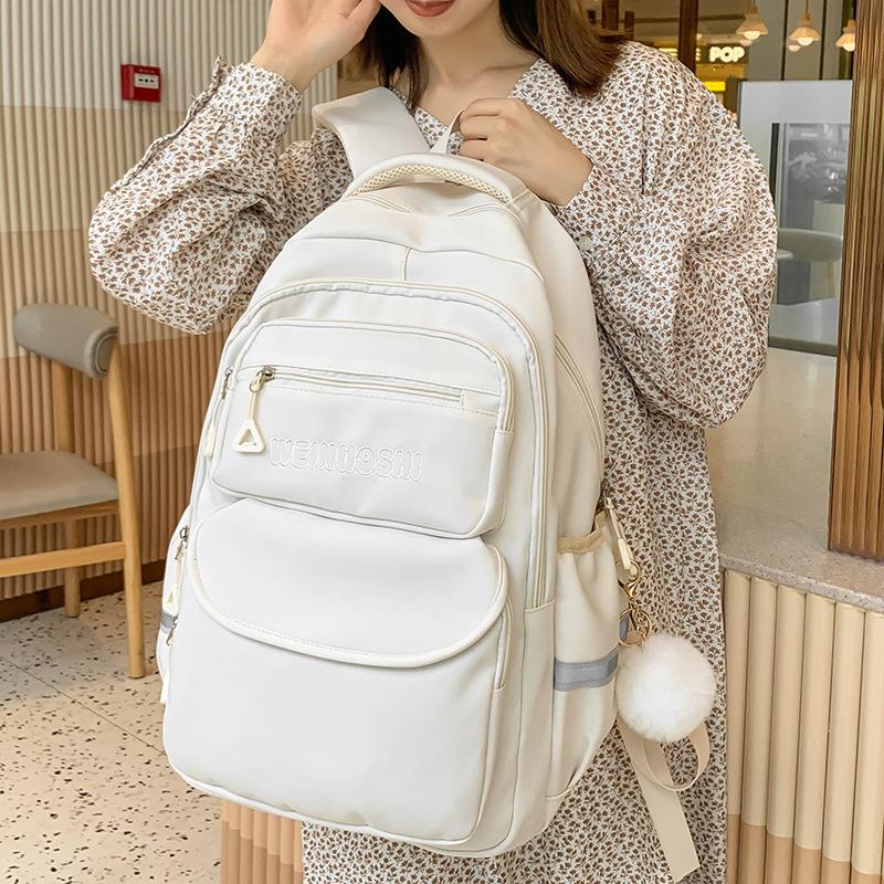 Dětský školní batoh pro žáky základní školy, velkokapacitní, pro dívky, pro žáky nižší střední školy, batoh s nápisem