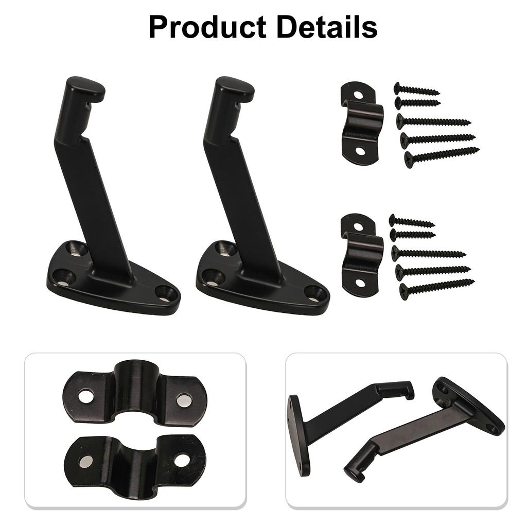 Aluminum Alloy Handrail Bracket Set for Stairway Support and Safety