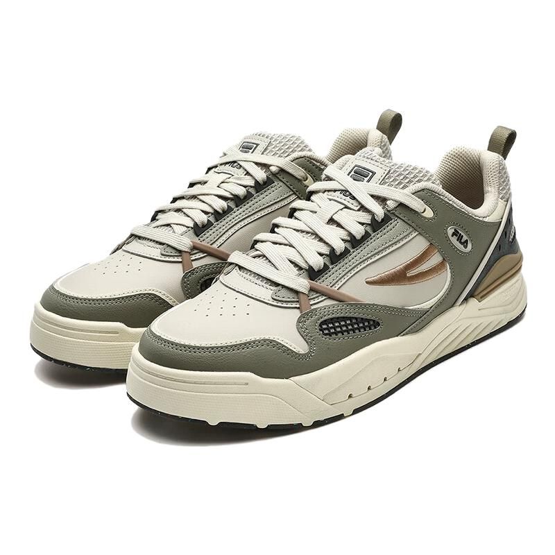 Fila Slam Fabric Synthetic Leather Comfortable Daily Shock Absorption Wear-Resistant Support Lightweight Low-Top Casual Shoes F12M341208FSO