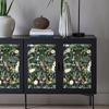 Vintage Floral Peel and Stick Wallpaper Botanical Green Self Adhesive Wallpaper Removable Contact Paper for Bedroom Furniture