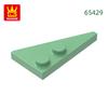 Non-Toxic 196Pcs/Lot 65429 2X4 Wedge Plate Left Pointed Building Blocks Moc Accessories Compatible With Brick Diy Spare Parts To