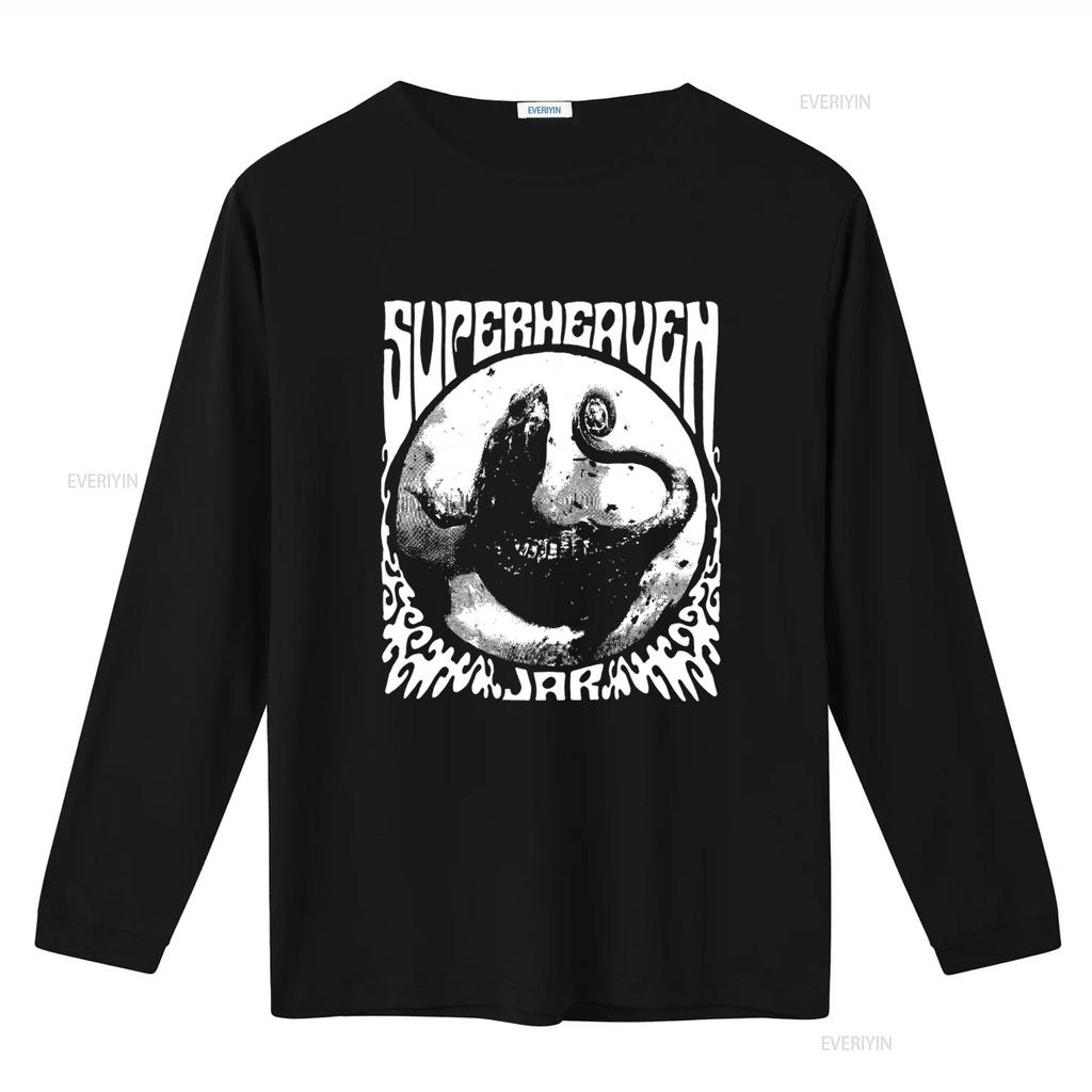 Superheaven T Shirt Unique Monster Print Design for Men Stylish and Comfortable Streetwear vintage Washed Casual