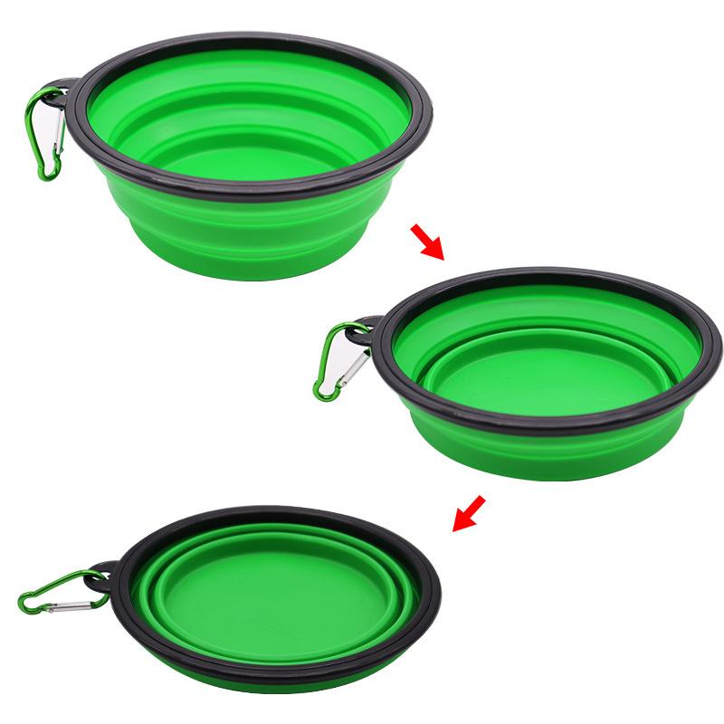 Outdoor Travel Portable Feeding Bowls Cat Dog Bowl Pet Items Dog Food Bowl Food Water Container Silicone Bowl Collapsible