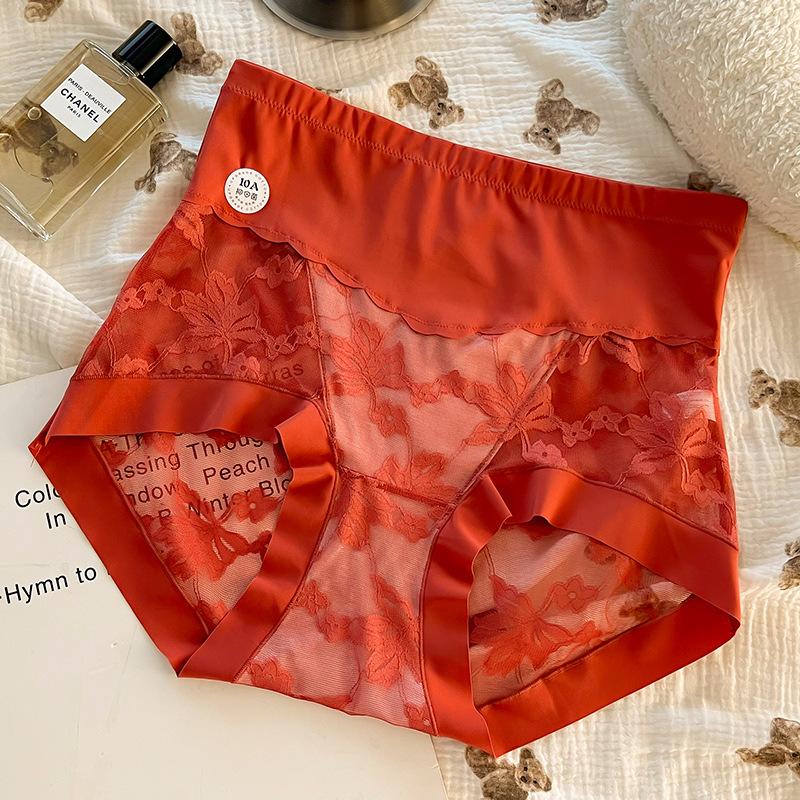 Dámské sexy spodní prádlo nadměrné velikosti, čistá touha, krajka, satén, prodyšné, strečový rozkrok, vysoký pas, stahovací