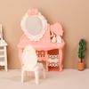 1:12 Piese Set Mobilier Miniatură Casă de Păpuși Masă de Toaletă Simulare Masă de Machiaj Scaun Set Mobilier Model Casă Decor Jucărie Accesorii Casă de Păpuși