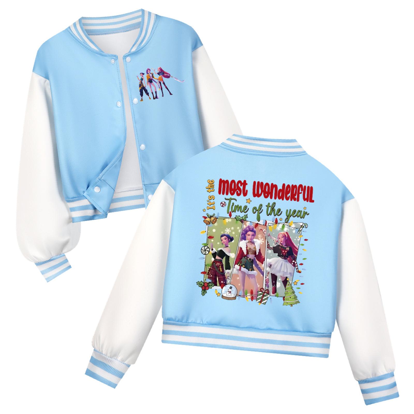 

Детский повседневный топ с круглым вырезом и рукавами семь штук с рождественским принтом 120