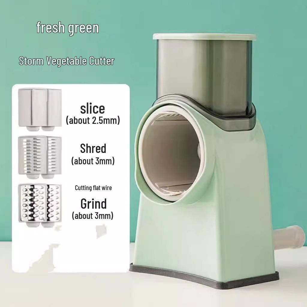 Storm Hand-Crank Vegetable Cutter: Julienne Slicer & Grater for Potatoes and Carrots