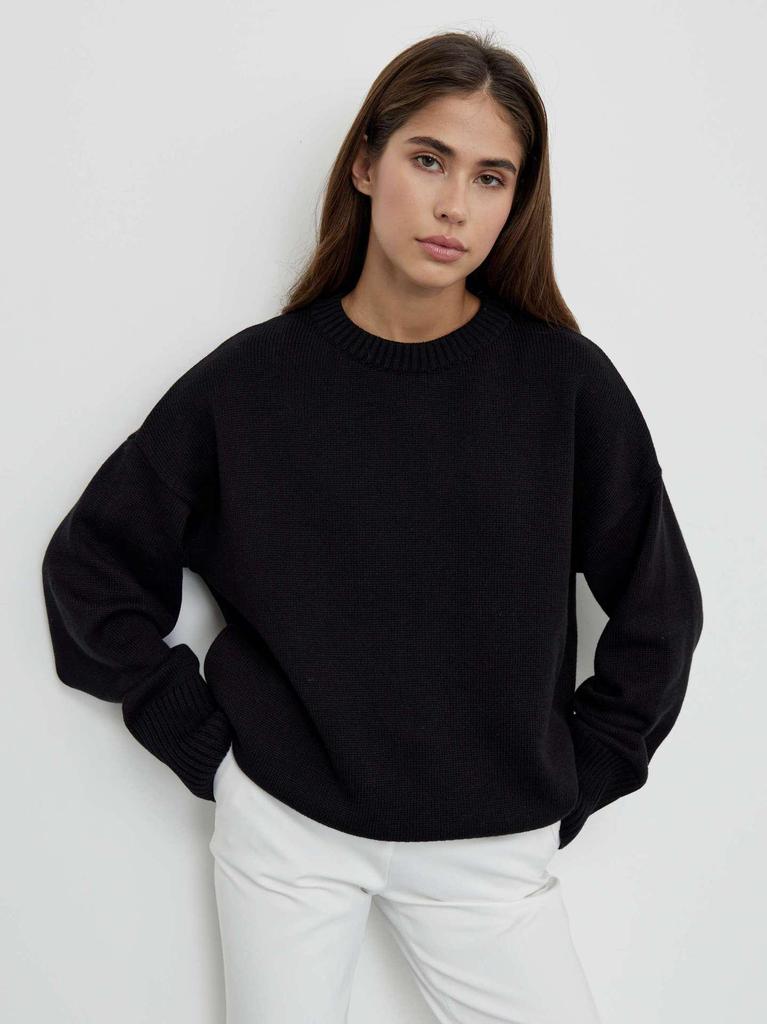 Stylish Autumn/Winter Women's European & American Round Neck Sweater