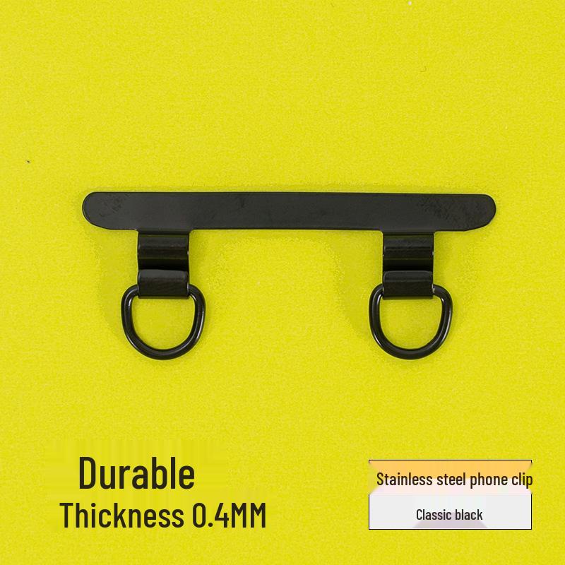 High-End Stainless Steel Ultra-Thin Mobile Phone Lanyard Connector Clip