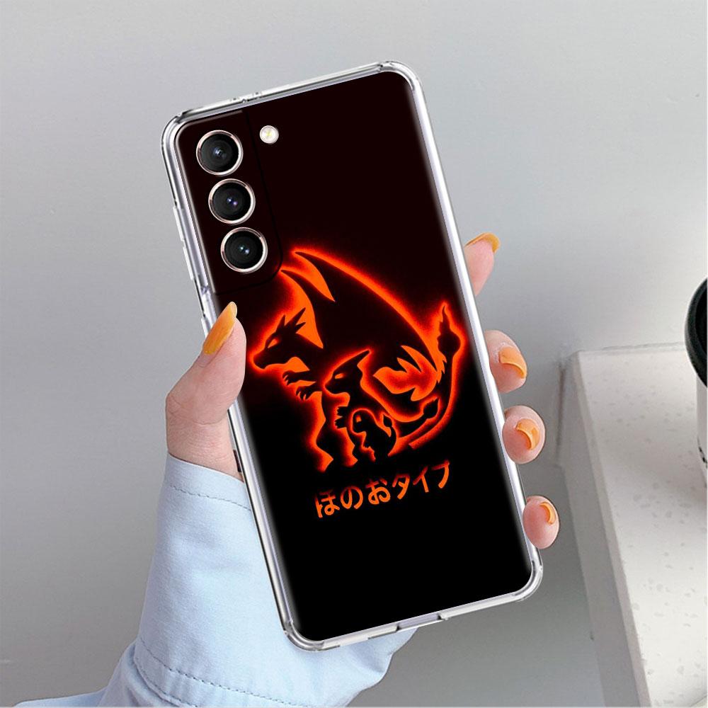 Clear Case For Samsung Galaxy S22 S20 FE S21 S10 S9 Plus Note 20 Ultra 10 Lite Transparent Phone Shell Anime Pokemon Japan