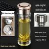High-Temperature Resistant Double-Layer Printed Borosilicate Glass Tea Cup