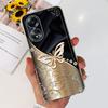 For Cover Oppo A58 4G CPH2577 Case Love Heart Butterfly Cover Shell For Oppo A78 5G 4G CPH2565 Soft Clear TPU Bumper Etui