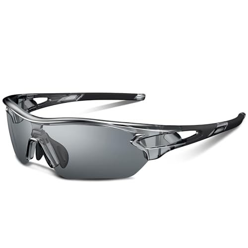 [BEACOOL] Sports Sunglasses, Polarized Lenses, Bicycle, Mountain Climbing, Fishing, Baseball, Golf, Running, Driving, Bike, Tennis, Ultra Light UV400