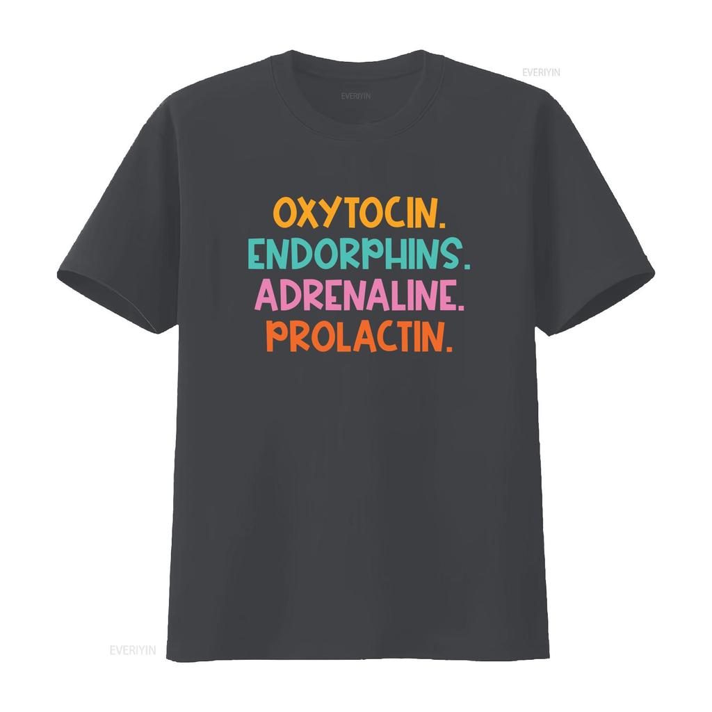 Oxytocin Endorphins Adrenaline Prolactin Hormones Midwife Doula Funny Happiness Birth Worker Appreciation T Shirt vintage