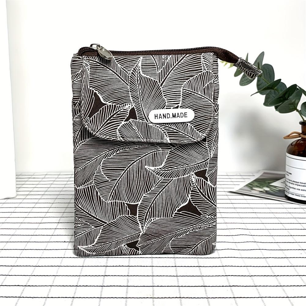 Casual Floral Print Crossbody Phone Bag - Shoulder Handbag & Wallet Purse