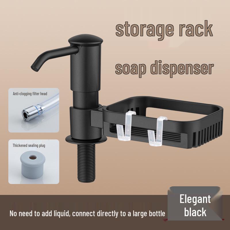Distributeur de Savon et Détergent de Cuisine Aquarium avec Tube d'Extension