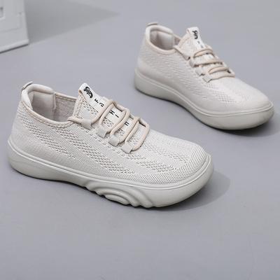 Modeontwerper Dames Casual Sneakers Sportschoenen Mode Veterschoenen Loafers Dames Gebreid Mesh Ademende Schoenen voor Dames 2024