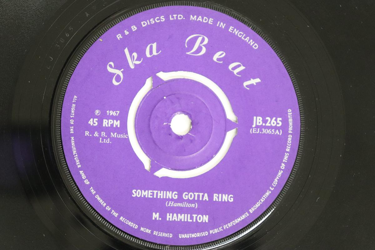 

7inch Record M HAMILTON / LYNWARD DENNIS & HIS G - Something Gotta Ring / Jazz Session JB265 SKA BEAT 1967 UK Reggae, Ska & Dub Used