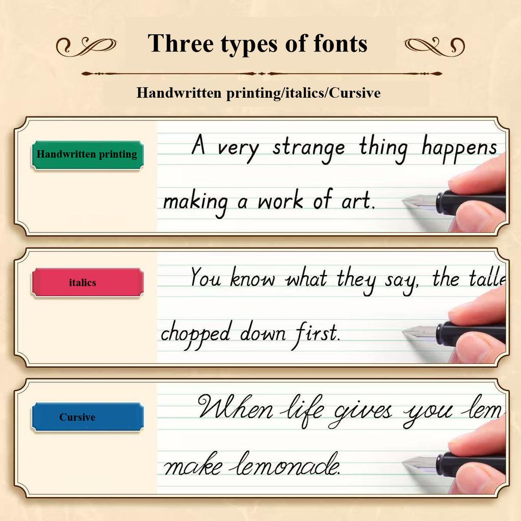 English Copybook for Calligraphy Books for Adult Word Handwriting Italian Italic Cursive Printitalian English Practice Book