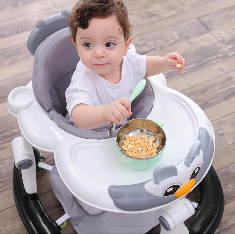 Multifunctional Baby Walker: Anti-Rollover, Sit & Learn Push Car