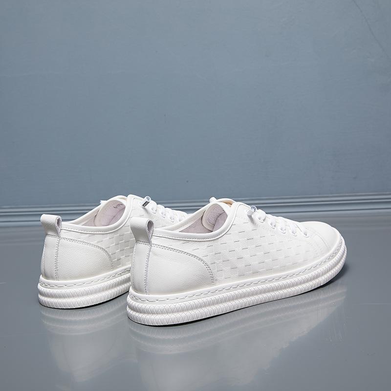 Genuine Leather Men's Shoes 2024 New Top Layer Cowhide Small White Shoes Casual Leather Shoes for Men Designer Loafers Shoe