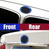 JHG18 1 Piece Front and Rear Logos 82mm/74mm Front and Rear Badge Decorative Rings Suitable for BMW 3 Series 5 Series 320LI 520LI