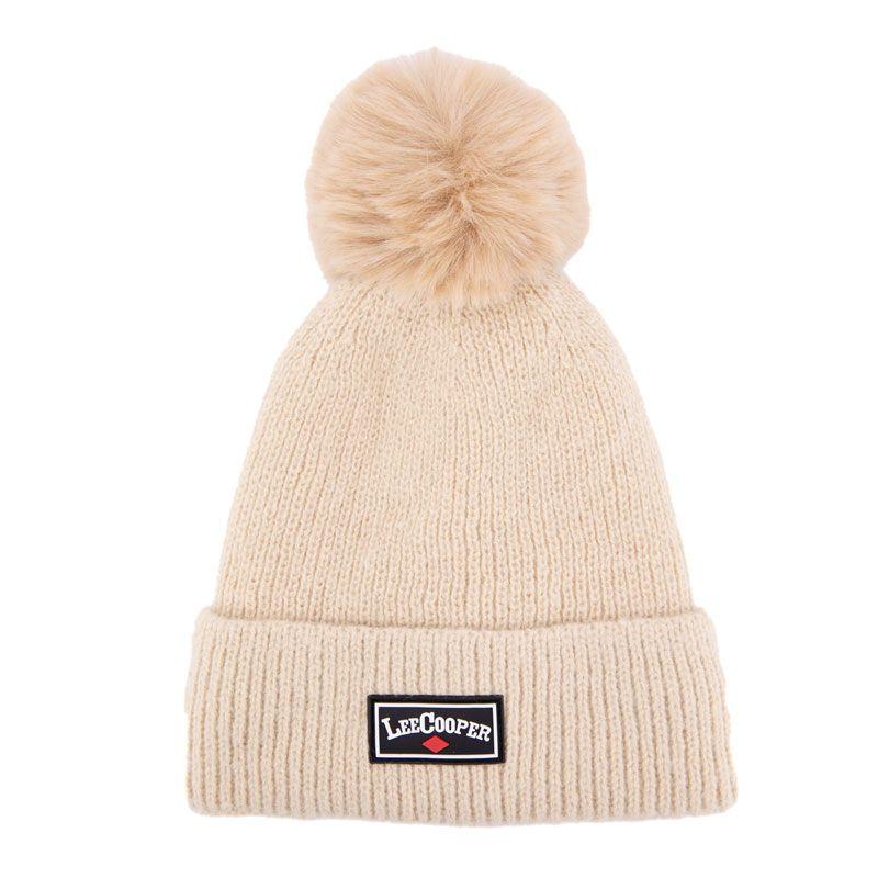 Double Beanie with Pompom Malek Woman LEE COOPER
