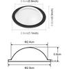 2Pcs Lens Guard PC Protective Cover Kits for Tesla from 2025Cybertruck / 2025 Model Y Juniper / 2025 Model S / 2025 Model 3 Front Bumper Camera