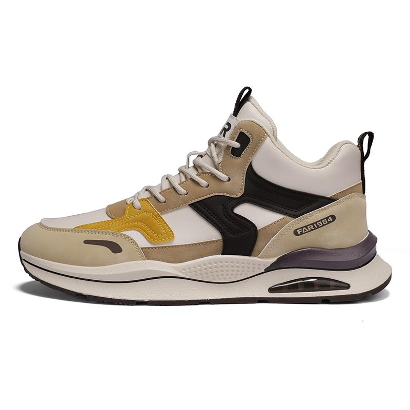 Fashion Casual Sneaker High-top Male Sneakers Shoes for Men Skateboard Thick Sole Height Increasing Sports Leisure Wear-resistant