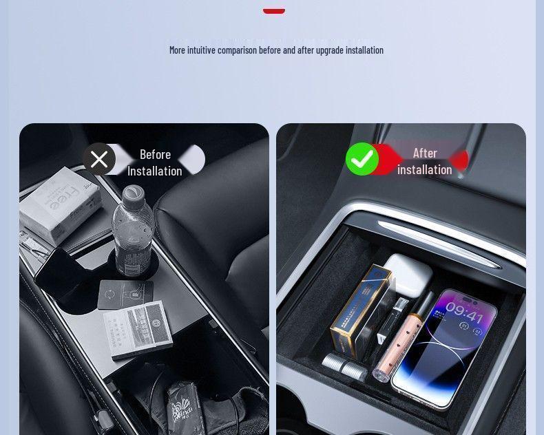 Tesla Model Y/YL Facelift Console Storage Organizer Box