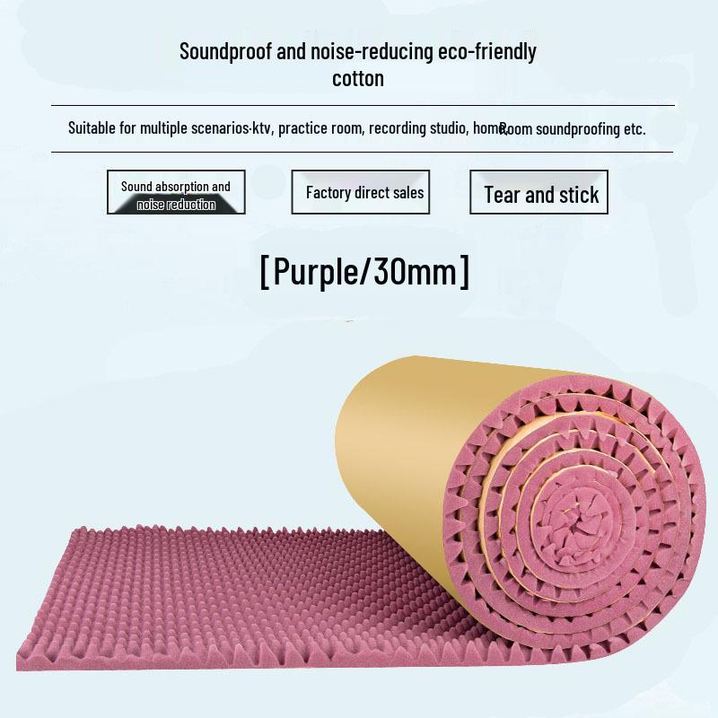 Self-Adhesive Soundproof Wave Panel for Home and Studio