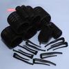 Black Self-Adhesive Hair Root Curler Rollers with Clips Lazy Styling Curling Hair Accessories for Women Fluffy Hair Tool