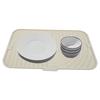 Silicone Dish Drying Mat with Slope Drain Design Non Slip Sink Dish Drying Rack Mat for Kitchen Counter