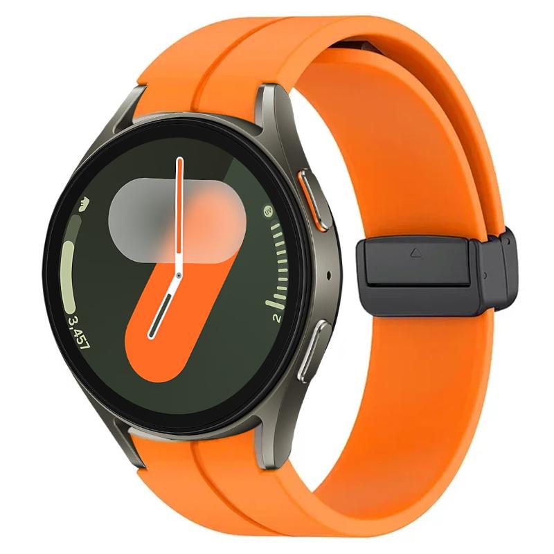 Silicone Band for Samsung Galaxy Watch 7 FE 40mm 44mm Strap Smartwatchh Magnetic Buckle Wrist Bracelet Galaxy Watch7 Watchband