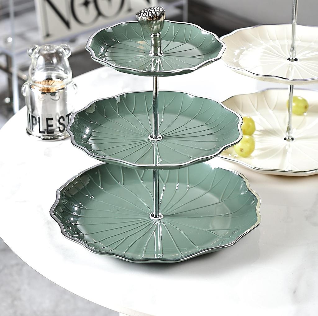Elegant Multi-Layer Coffee Table Display Stand for Snacks, Fruits, and Desserts