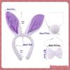 Children's Cute Plush Rabbit Ear Headband for Face Washing and Photos