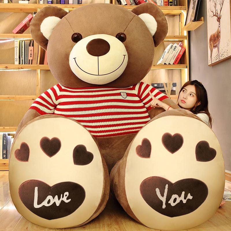 Nice High Quality  Teddy Bear With Sweater Stuffed Animals Plush Toys Doll Pillow Kids Lovers Birthday Baby Gift