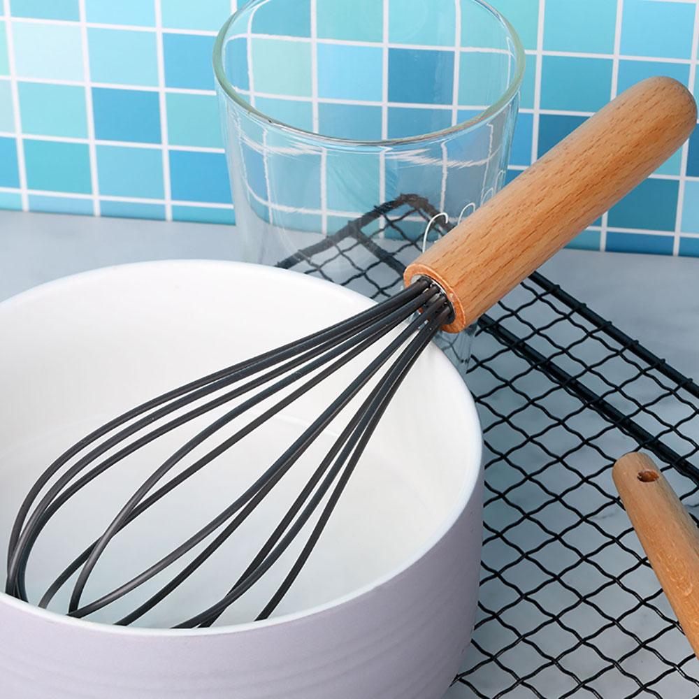 Silicone World Silicone Egg Beater Manual Whisk Cream Mixer Stirring Mixing Whisking Balloon Coil Style Egg Tools Baking Gadget