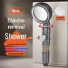 LANGZHIWEN Turbo Boost Handheld Shower Head Set, Gunmetal Grey