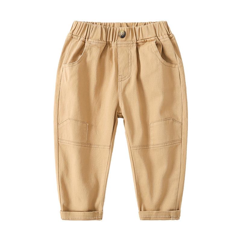 New Children's Street Trend Mid-waist Trousers, Simple Autumn Boys' Pants, Comfortable Cotton Casual Pants