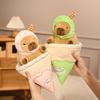TreasuringU Cute Capybara Ice Cream Plush Toys Cartoon Animals Soft Stuffed Pillow Dolls Summer Toy Birthday Gifts