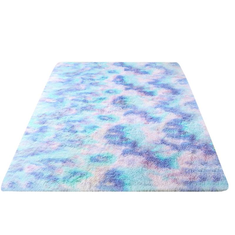 Heimdekorationsteppich, Hochflorteppich, rutschfeste Bodenunterlage, hohe Rückfederung, für Wohnzimmer, Arbeitszimmer, Nachttisch, Schlafzimmer, Badezimmer, Badematte