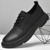 Fashion Genuine Leather Mens Shoes Italian Brand Handmade Casual Sneakers Lace Up Outdoor Oxford Shoes Business Man Wedding Dress Shoes
