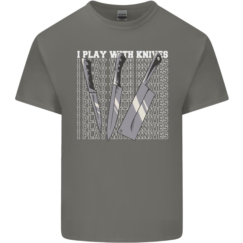 Chef I Play With Knives Unisexs Light Cotton TShirt