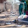 Kreativer doppelwandiger Glas-Bierkrug Kaffee Milch Wasserbecher Saft Getränkebecher Weinglas Haushalts-Trinkgeschirr Bar-Zubehör