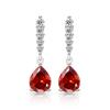 Fashion Classic  925 Sterling Silver Shining Water Drop AAA Zircon Women's Earrings