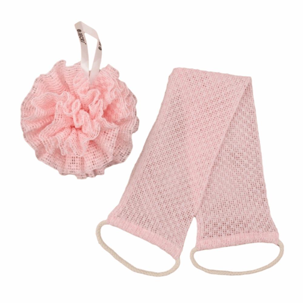 Dead Skin Remover Exfoliating Back Scrubber Household Body Wash Cloth Set Back Cleaning