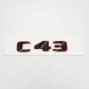 ABS 3D Car Trunk Bicolor letters Logo Badge Decals Sticker For C43 C63 C63S Emblem W204 W205 W206 Series