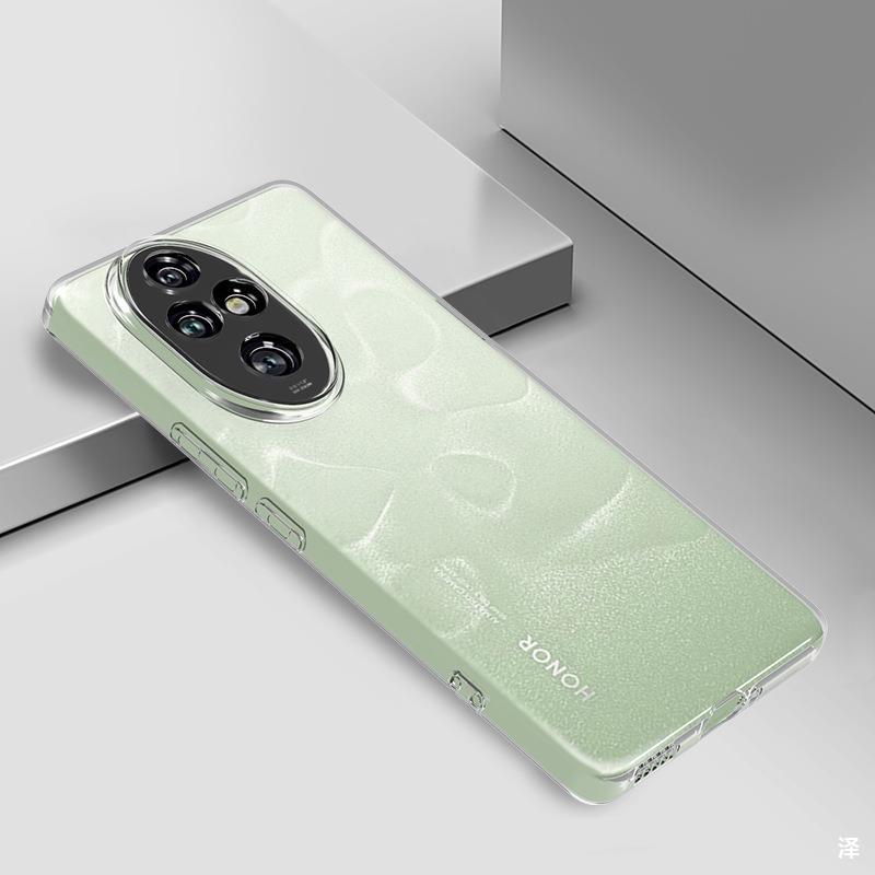 Luxury Transparent Silicone Case for Huawei Honor 200 Pro Smart Lite Ultra Thin Matte Soft TPU Camera Protection Back Cover Capa
