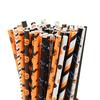 50Pcs Portable Straw Attractive Disposable for Home Halloween Eye-catching Straw Paper